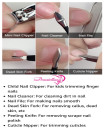 Manicure Set 18 Pieces Stainless Steel Professional Nail Clippers Kit Pedicure Care Tools